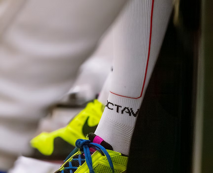 Precision™️ 1 - White Fencing Grip Socks