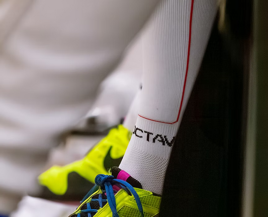 Precision™️ 1 - White Fencing Grip Socks