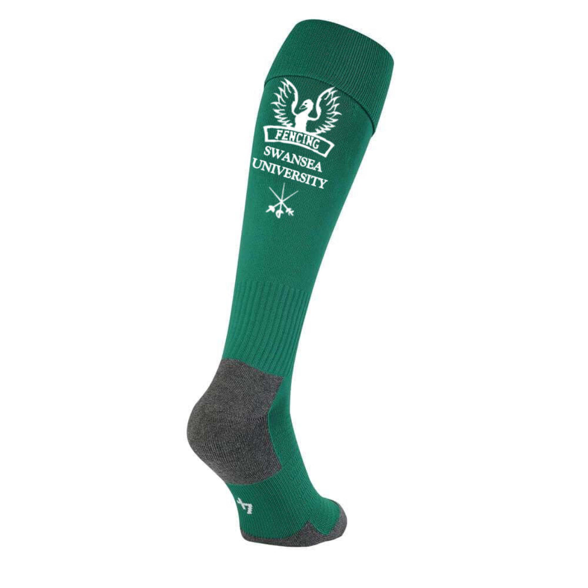 Customised Fencing Socks with Swansea University logo